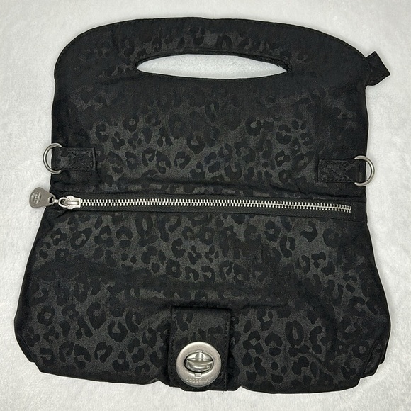 Baggalini Black Clutch Handbag Animal Print - Picture 4 of 8